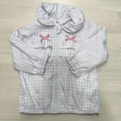 coeur a coeurリボン付き薄紫色アウター　90cm
