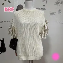 ⚠️最終価格∇578 KBF リボンいっぱいのサマーニット