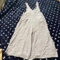 グレー　オーバーオール