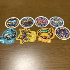 妖怪ウォッチ ダイカットステッカー　ブシニャン　しゅらコマ　ツチノコ　キュウビ
