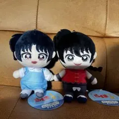 【新品未使用】らんま1/2 ぬいぷりけ おすわり1早乙女乱馬天道あかね2種セット