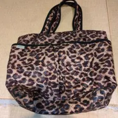 BEAMS LIGHTS レオパード柄トートバッグ