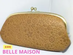 【未使用】ベルメゾン　花柄がま口長財布　ブラウン　minilabo ミニラボのサムネイル