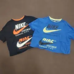 NIKE クロップドTシャツ 2色セット M