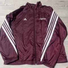 adidas ヴィンテージバーガンディ ナイロンジャケット