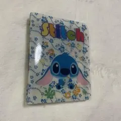【希少】ディズニー スティッチ シール帳 6穴 ミニバインダー 青 平成レトロ