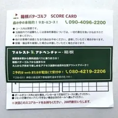 箱根パターゴルフ　割引券【最大800円お得】フォレストアドベンチャー•箱根のサムネイル