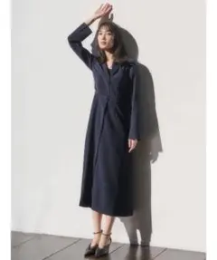 anuans ダブルサテングレースワンピース