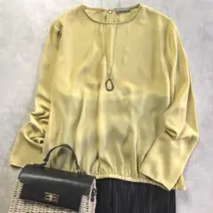 極美品♪エムフィル M.fil フリル ハーフボタン ブラウス 日本製 極美品♪エムフィル M.fil フリル ハーフボタン ブラウス 日本製
