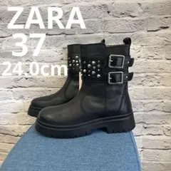 極美品✨bussola CORVARA 本革厚底サイドゴアブーツ 37 ブラック