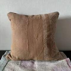 45×45cmヴィンテージカンタキルトクッションカバー／両面カンタ