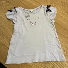 anyfam Tシャツ　パープル　肩だし　120