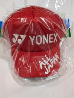 YONEX オールジャパン キャップ レッド - メルカリ