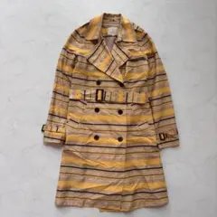 BEAUTY&YOUTH トレンチコート ボーダー S（D390）