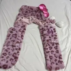 ハローキティヒョウ柄マフラーキャップ,ハローキティピン