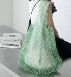 ギンガムチェック トートバッグ