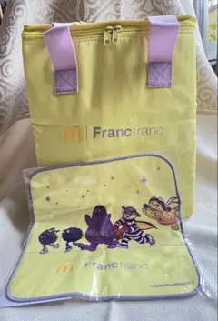 マクドナルド Francfranc ハンドタオル 保温保冷バッグ　イエローセット