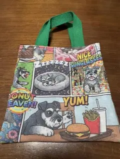 ハンドメイド♡アメコミ風シーズー柄ミニミニトートバッグ♡675 - メルカリ
