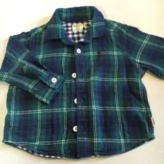 MIKI HOUSE  タータンチェック 長袖シャツ