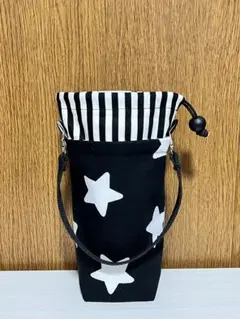 ペットボトルホルダー　星柄　ストライプ　保冷保温　水筒　ケース　カバー