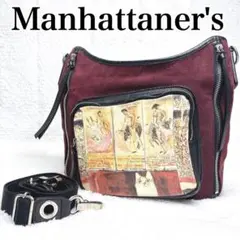 Manhattaner’s マンハッタナーズ アート柄 ショルダーバッグ