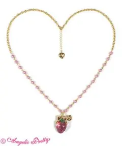 Angelic Pretty ハート ドット ネックレス タグ付き新品未使用 赤 Logo Heart Arrow Necklace by Angelic Pretty