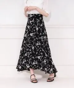 【まとめ購入で値引き】apres jour バックドレープフレアスカート