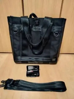 PORTER HEAT ポーター ヒート 2WAY トートバッグ ブラック
