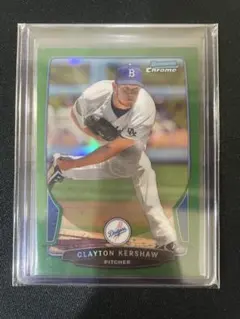 激レア！CLAYTON KERSHAW グリーンパラレルリフ クレイトンカーショ