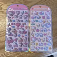 M*g様 コットンパフィシール　ハローキティ　2枚セット　サンリオ　サンリオキャ