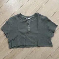 【美品】ZARA ザラ クロップドTシャツ ショート丈 L