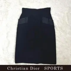 Christian Dior★ディオール ハートステッチポケット スカート 黒