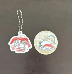 mofusandびっくらポンラバーチャームまぐろ 缶バッチ　サメにゃん