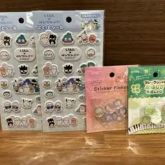 しろたんぷくっとシール2点 【大人気】おはじきシール2点