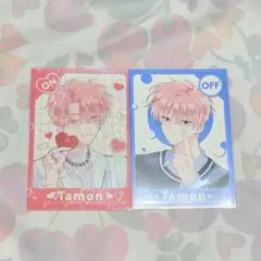w*e様 多聞くん今どっち !?　ミニ イラストカード　ON　OFF　12巻 特