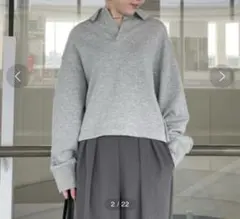 【Mila Owen】ショート丈ラガースウェット