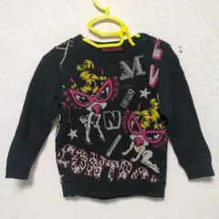 ヒステリックミニ 黒 トレーナー 80