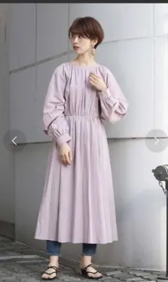 ungrid アングリット　コットンレース　ガウン　ロングシャツ