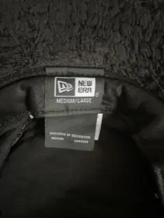 NEW ERA ボアニット帽 ブラック M/L