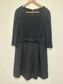 タグ付◇TOBECHICボーダーワンピース４２バイカラーリボンワンピース値下げ中 タグ付◇TOBECHICボーダーワンピース42バイカラーリボンワンピース