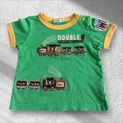 ✴︎DOUBLE.B✴︎ミキハウス✴︎半袖✴︎列車とクマ柄