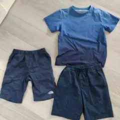 The NorthFaceハーフパンツ 130ユニクロTシャツハーフパンツ140