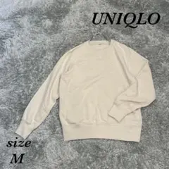 ユニクロ (M) 長袖 ガゼット スウェット シャツ クルーネック トレーナー