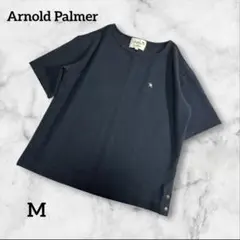 Arnold Palmer ネイビー 半袖 Tシャツ 刺繍ロゴ付き Mサイズ