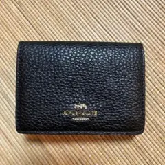 COACH 三つ折り財布 ブラック