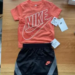 【ハワイ購入】NIKE オレンジ Tシャツパンツセットアップ