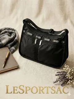 レスポートサック デラックスエブリデイ 美品 黒 多ポケット