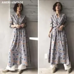 新品タグ付　AMERI VINTAGE TIE SHIRT DRESS 花柄完売のサムネイル