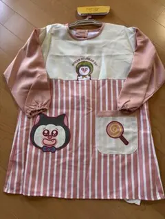 まめきちまめこ★長袖割烹着★エプロン★ピンク★新品