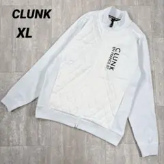 【クランク】ジャケット　キルティング　XLサイズ　ホワイト　ダブルジップ